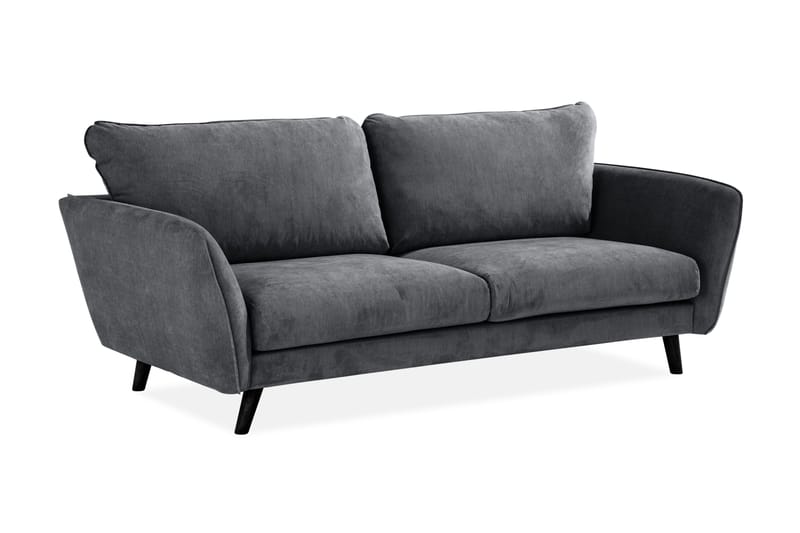 Trend Lyx 3-personers Stofsofa - Mørkegrå - Møbler - Sofaer - 3 personers sofa