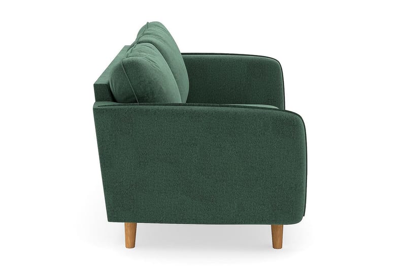 Trend Lyx 3-personers Fløjlssofa - Mørkegrøn - Møbler - Sofaer - 3 personers sofa