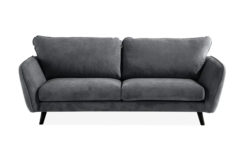 Trend Lyx 3-personers Stofsofa - Mørkegrå - Møbler - Sofaer - 3 personers sofa
