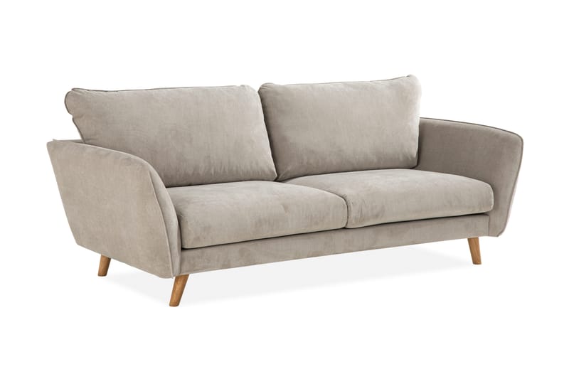 Trend Lyx 3-personers Stofsofa - Beige - Møbler - Sofaer - 3 personers sofa