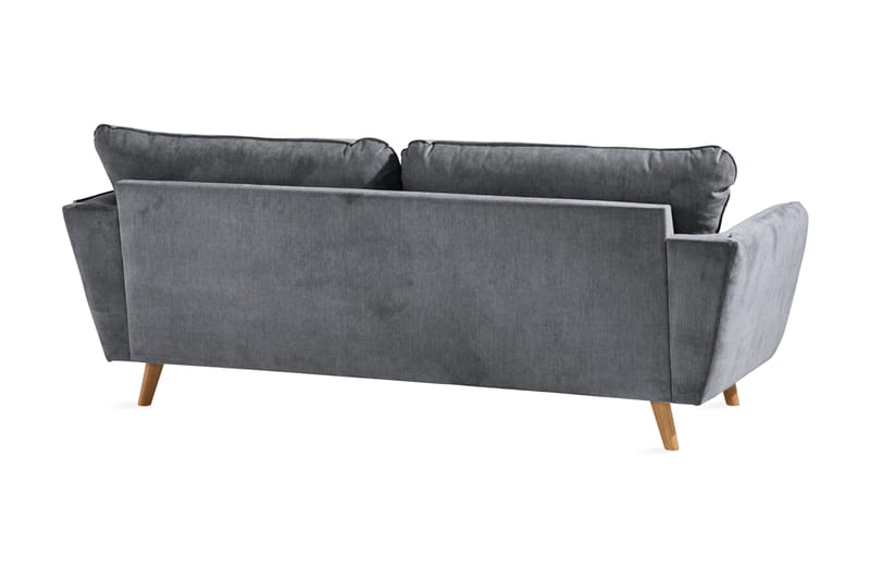 Trend Lyx 3-personers Stofsofa - Mørkegrå - Møbler - Sofaer - 3 personers sofa