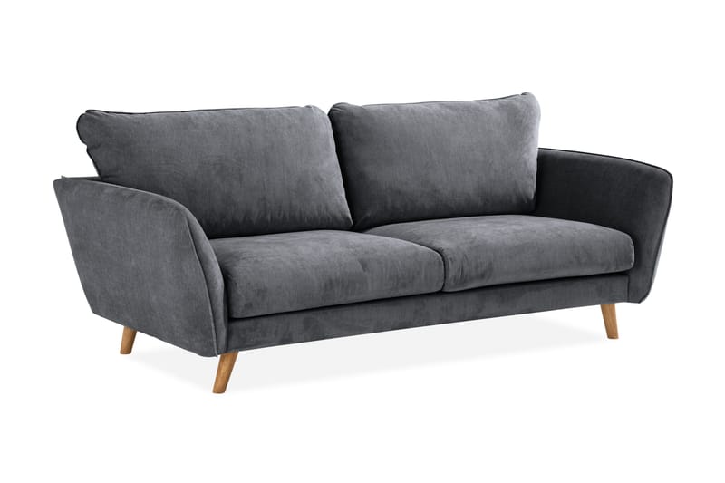 Trend Lyx 3-personers Stofsofa - Mørkegrå - Møbler - Sofaer - 3 personers sofa