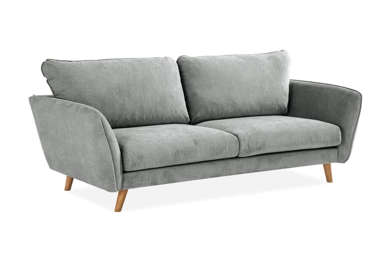 Trend Lyx 3-personers Stofsofa - Grå - Møbler - Sofaer - 3 personers sofa