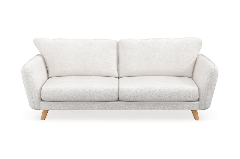 Trend Lyx 3-personers Sofa i Bouclé, Hvid