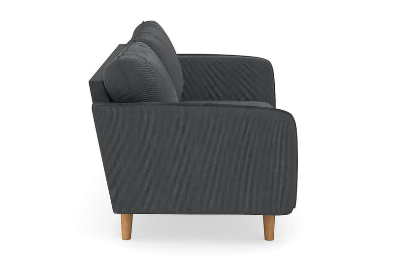 Trend Lyx 3-personers Manchestersofa - Mørkegrå - Møbler - Sofaer - 3 personers sofa