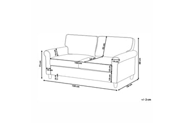 Warmoth 3-pers Sofa - Grå - Møbler - Sofaer - 3 personers sofa