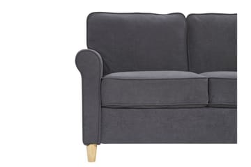 Warmoth Sofa med Rullearmlæn i Stof - Grå - Møbler - Sofaer - 3 personers sofa