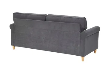 Warmoth Sofa med Rullearmlæn i Stof - Grå - Møbler - Sofaer - 3 personers sofa