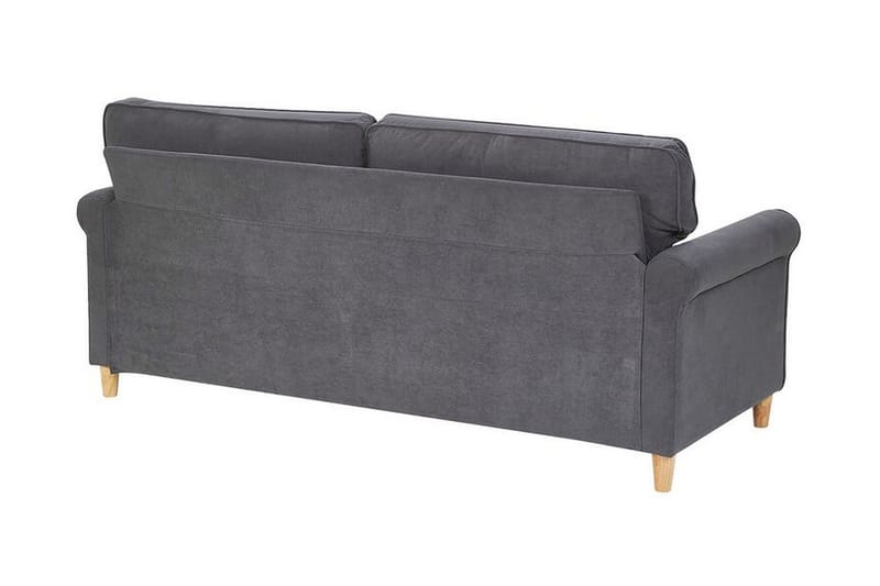 Warmoth Sofa med Rullearmlæn i Stof - Grå - Møbler - Sofaer - 3 personers sofa