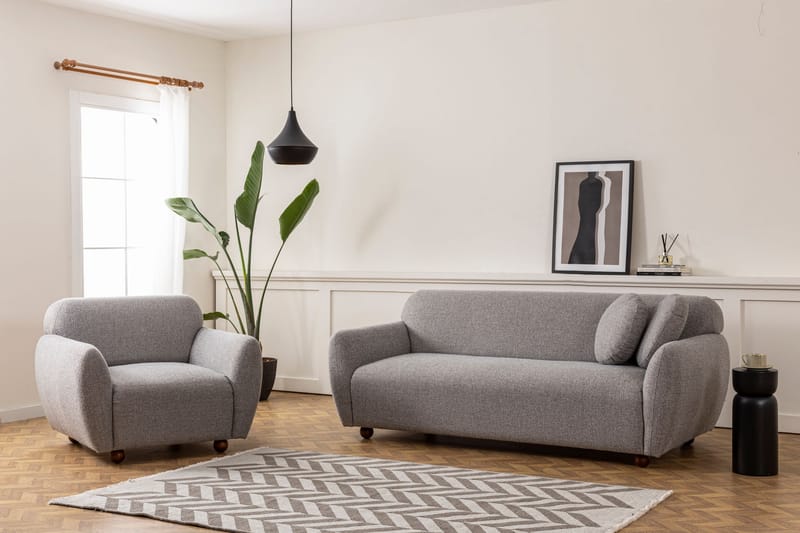 Whitecliffs Sofa 3-personers - Grå - Møbler - Sofaer - 3 personers sofa