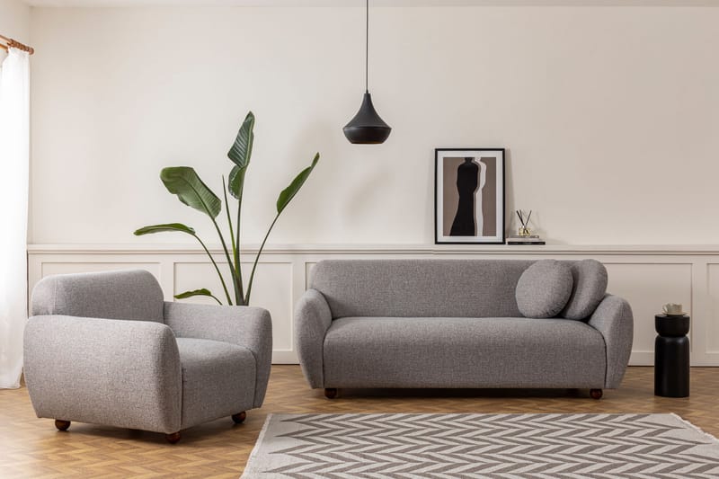 Whitecliffs Sofa 3-personers - Grå - Møbler - Sofaer - 3 personers sofa