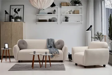 Whitecliffs Sofa 3-Pers. - Cream - Møbler - Sofaer - 3 personers sofa