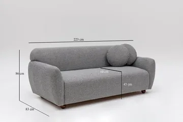 Whitecliffs Sofa 3-personers - Grå - Møbler - Sofaer - 3 personers sofa