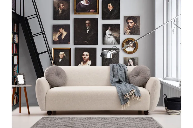 Whitecliffs Sofa 3-Pers. - Cream - Møbler - Sofaer - 3 personers sofa