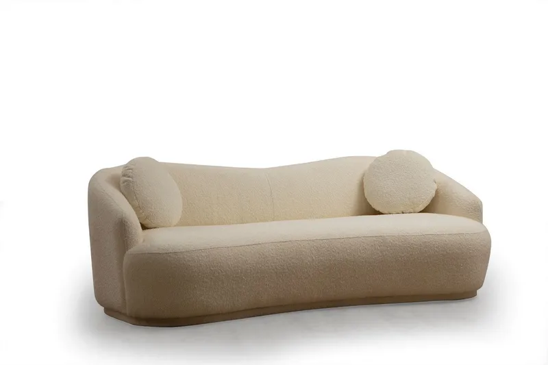 Yarrawonga Sofa 3-personers, Beige|Bouclé