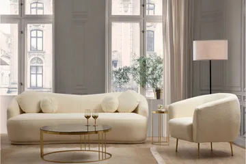 Yarrawonga Sofa 3-personers - Beige|Bouclé - Møbler - Sofaer - 3 personers sofa