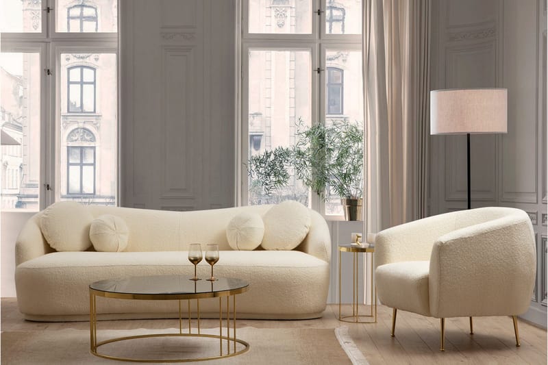 Yarrawonga Sofa 3-personers - Beige|Bouclé - Møbler - Sofaer - 3 personers sofa
