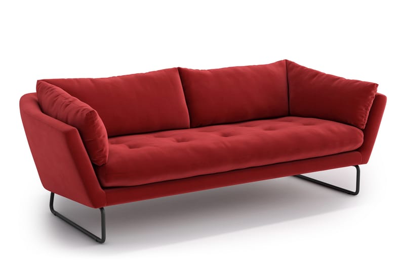 Ynnabo 3-Pers. Sofa - Rød - 3 personers sofa