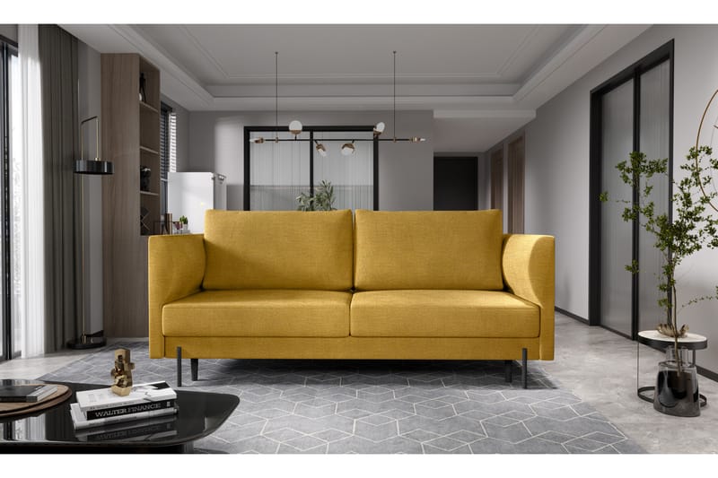 Zerlo 3-Pers. Sofa - Gul - Møbler - Sofaer - 3 personers sofa
