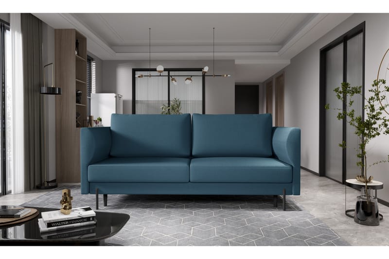 Zerlo 3-Pers. Sofa - Blå - Møbler - Sofaer - 3 personers sofa