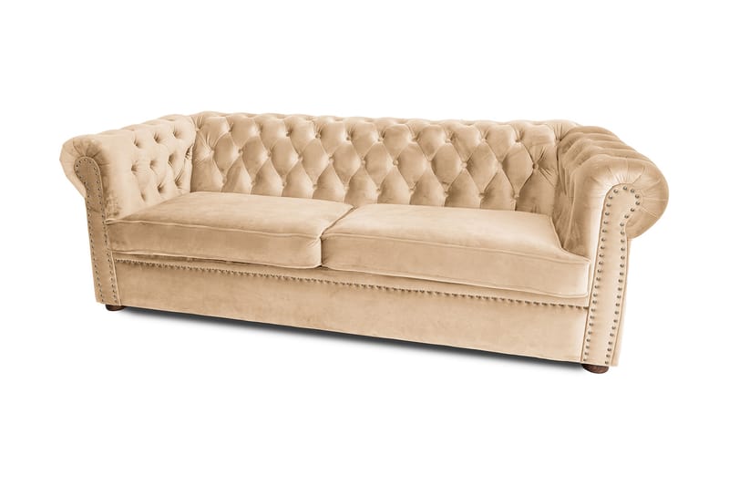 3-seat Extendable Sofa Chesterfield - Møbler - Sofaer - Sovesofaer - 3 personers sovesofa