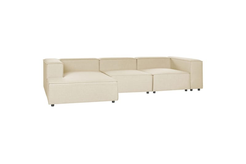 3-sits Hörnsoffa Beliani Aprica Högervänd Left-faced - Møbler - Sofaer - Sofa med chaiselong