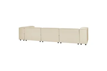 3-sits Hörnsoffa med fotpall Beliani Aprica Högervänd Left-faced - Møbler - Sofaer - Sofa med chaiselong
