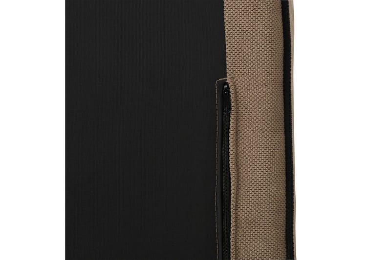 3-sitssoffa Beliani Altan Brun, Svart, Högervänd Beige Right-faced - Beige - Møbler - Sofaer - Sofa med chaiselong