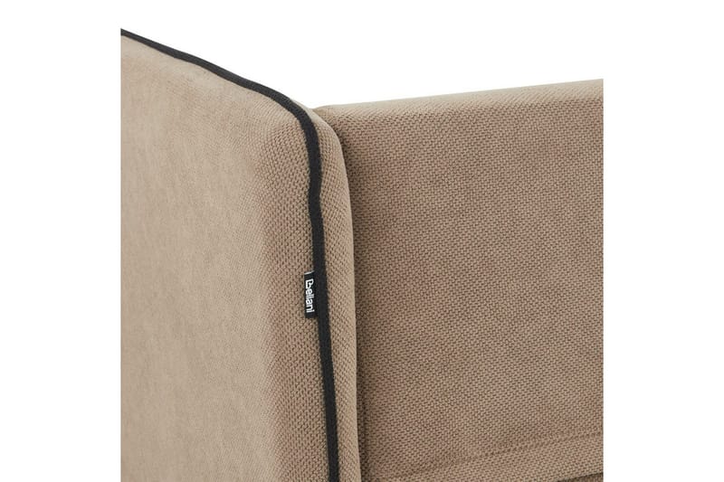 3-sitssoffa Beliani Altan Brun, Svart, Högervänd Beige Right-faced - Beige - Møbler - Sofaer - Sofa med chaiselong