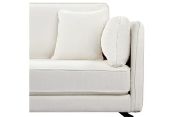 3-sitssoffa Beliani Altan Brun, Svart, Högervänd White||Black Left-faced - Møbler - Sofaer - Sofa med chaiselong