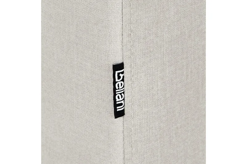 3-sitssoffa Beliani Byske Beige, mörkt trä Beige||Dark colored wood - Møbler - Sofaer - 3 personers sofa