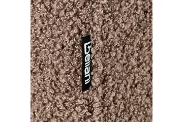 3-sitssoffa Beliani Byske Beige, mörkt trä Brown||Dark colored wood - Møbler - Sofaer - 3 personers sofa