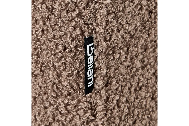 3-sitssoffa Beliani Byske Beige, mörkt trä Brown||Dark colored wood - Møbler - Sofaer - 3 personers sofa