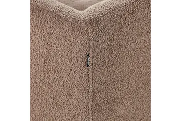 3-sitssoffa Beliani Byske Beige, mörkt trä Brown||Dark colored wood - Møbler - Sofaer - 3 personers sofa
