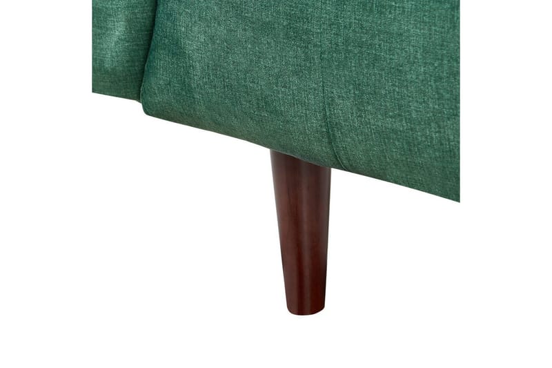 3-sitssoffa Beliani Byske Beige, mörkt trä NO_BRAND Green||Dark colored wood - Møbler - Sofaer - 3 personers sofa