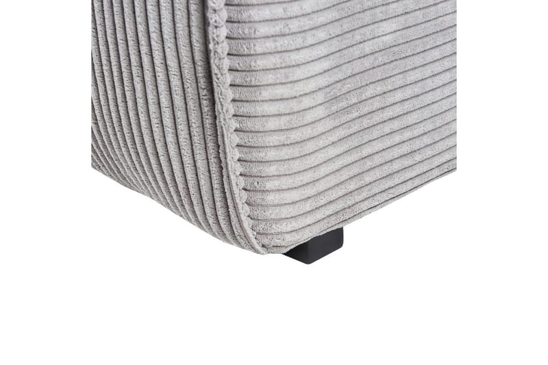 3-sitssoffa Beliani Dolva Grå, svart, Vänstervänd Grey - Grå - Møbler - Sofaer - Sofa med chaiselong