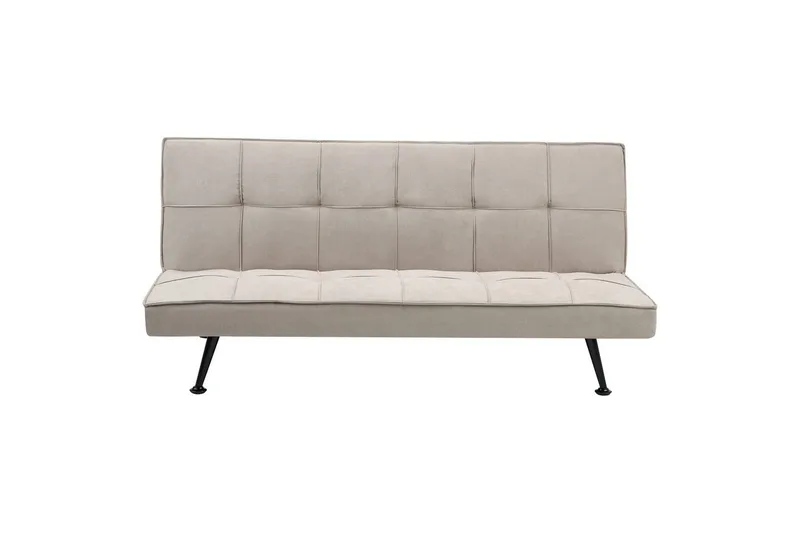 3-sitssoffa Beliani Hasle Beige, svart Beige, Black - Møbler - Sofaer - Sovesofaer
