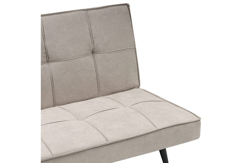 3-sitssoffa Beliani Hasle Beige, svart Beige, Black - Møbler - Sofaer - Sovesofaer