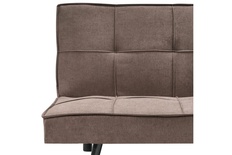 3-sitssoffa Beliani Hasle Beige, svart Brown, Black - Møbler - Sofaer - Sovesofaer