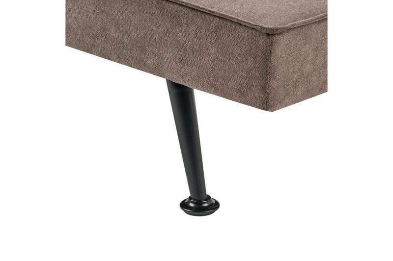 3-sitssoffa Beliani Hasle Beige, svart Brown, Black - Møbler - Sofaer - Sovesofaer