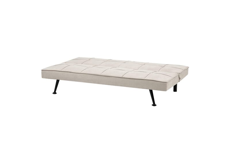 3-sitssoffa Beliani Hasle Beige, svart NO_BRAND Beige, Black - Møbler - Sofaer - Sovesofaer