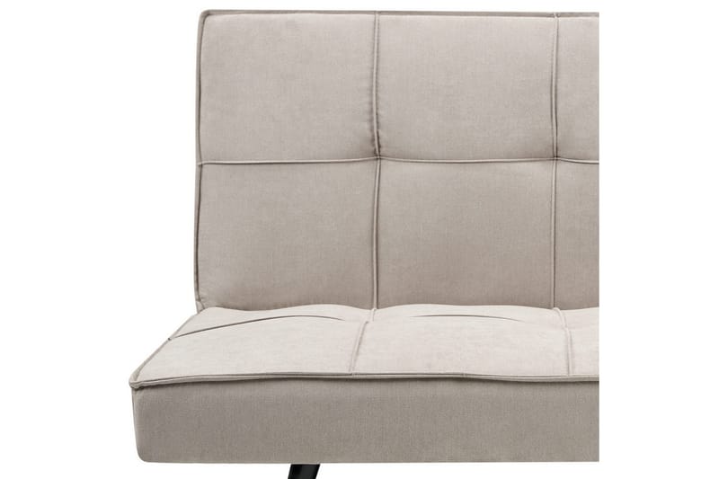 3-sitssoffa Beliani Hasle Beige, svart NO_BRAND Beige, Black - Møbler - Sofaer - Sovesofaer