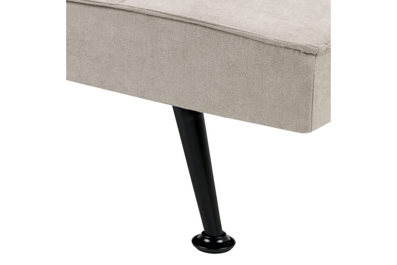 3-sitssoffa Beliani Hasle Beige, svart NO_BRAND Beige, Black - Møbler - Sofaer - Sovesofaer