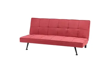 3-sitssoffa Beliani Hasle Beige, svart Pink - Lyserød - Møbler - Sofaer - Sovesofaer