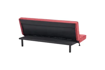 3-sitssoffa Beliani Hasle Beige, svart Pink - Lyserød - Møbler - Sofaer - Sovesofaer