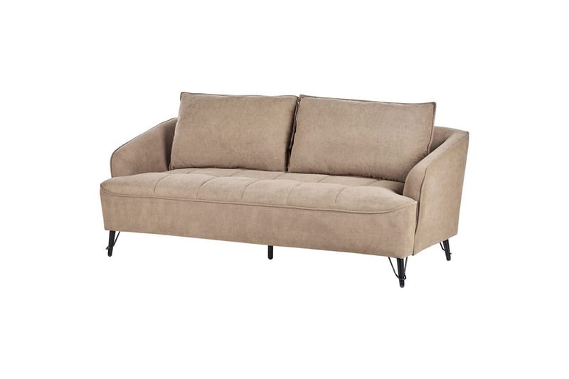 3-sitssoffa Beliani Hobro Brun, Svart Brown||Black - Møbler - Sofaer - 3 personers sofa