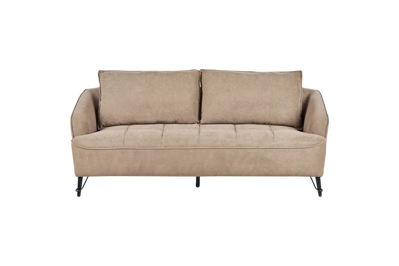 3-sitssoffa Beliani Hobro Brun, Svart Brown||Black - Møbler - Sofaer - 3 personers sofa