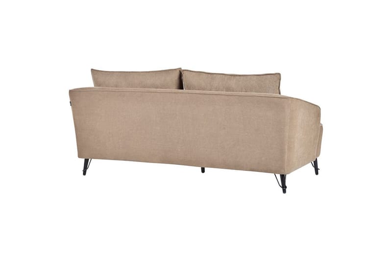 3-sitssoffa Beliani Hobro Brun, Svart Brown||Black - Møbler - Sofaer - 3 personers sofa