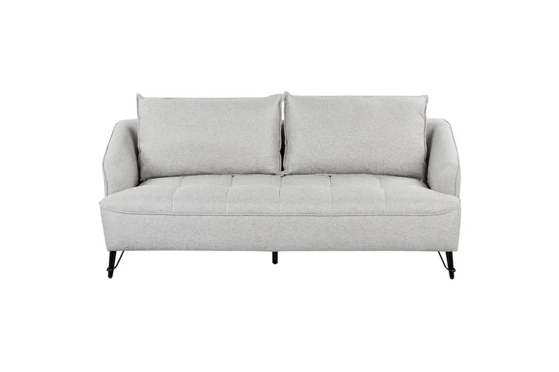3-sitssoffa Beliani Hobro Brun, Svart Grey||Black, undefined