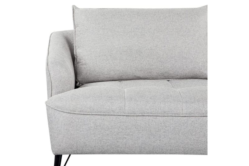 3-sitssoffa Beliani Hobro Brun, Svart Grey||Black - Møbler - Sofaer - 3 personers sofa